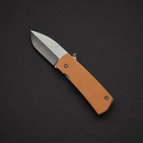 Shamsher “Paw Claw” // Orange Paper (M390 Satin Blade)