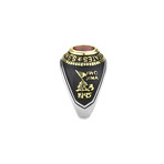 United States Marine Ring // Silver + Gold + Black (8)