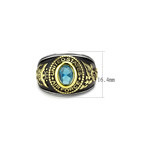 United States Air Force Ring // Silver + Gold + Black (8)