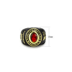 United States Marine Ring // Silver + Gold + Black (9)