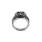 US Navy Service Ring // Silver + Black (11)