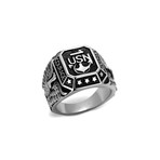 US Navy Service Ring // Silver + Black (11)