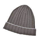 Cashmere Beanie Hat // Gray (Medium)