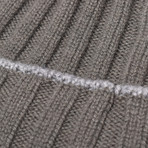 Cashmere Beanie Hat // Gray (Medium)