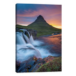 Dawn Over Kirkjufell And Kirkjufellsfoss I, Grundarfjordur, Snaefellsnes Peninsula, Vesturland, Iceland // Gareth McCormack