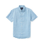 Short Sleeve Shirt // Blue Plaid (S)