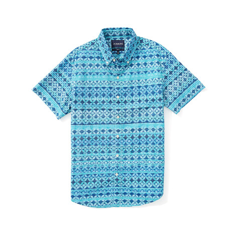 Short Sleeve Shirt // Como Aqua (L)