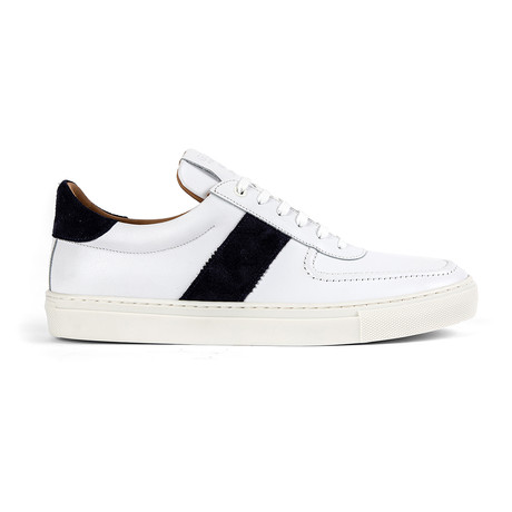 Hadfield Sneaker // White + Navy (UK: 6)