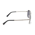 Zegna // Men's EZ0027 Sunglasses // Silver