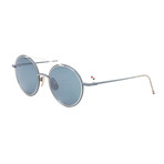 Thom Browne // Unisex TB108 Round Sunglasses // Gray + Blue