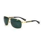 Chopard // Men's Square Polarized Sunglasses // Gold