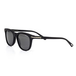 Chopard // Men's Square Polarized Sunglasses // Black