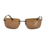 Chopard // Men's Square Sunglasses // Brown