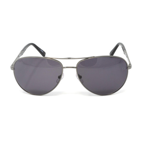 Zegna // Men's EZ0035 Sunglasses // Silver