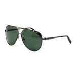 Chopard // Men's Aviator Polarized Sunglasses // Dark Gunmetal