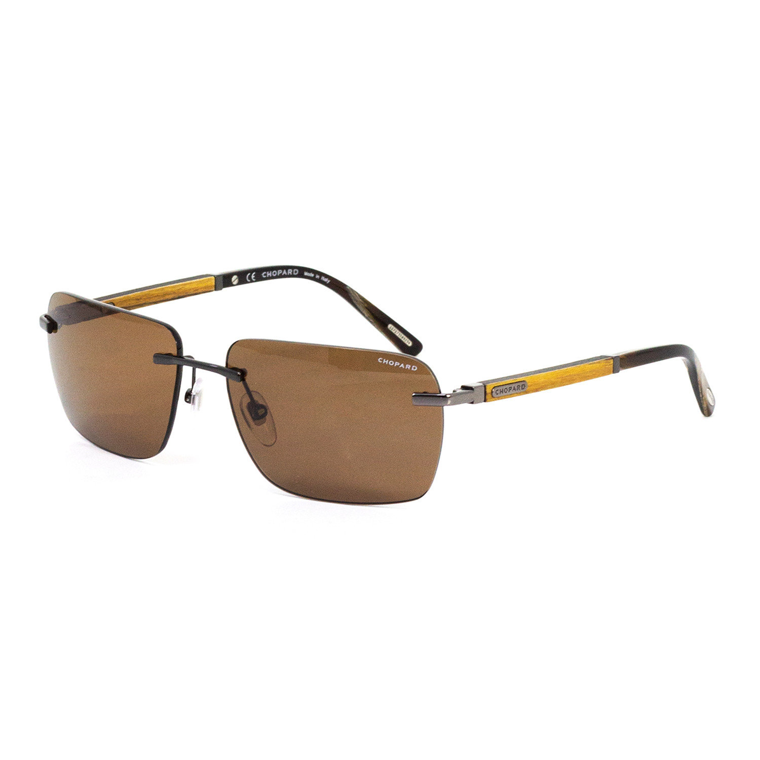 Chopard // Men's Square Sunglasses // Brown - Designer Sunglasses