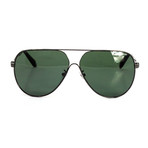 Chopard // Men's Aviator Polarized Sunglasses // Dark Gunmetal