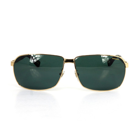 Chopard // Men's Square Polarized Sunglasses // Gold