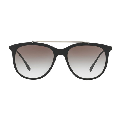 Prada // Men's Aviator Sunglasses // Black + Gray Gradient