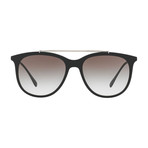 Prada // Men's Aviator Sunglasses // Black + Gray Gradient