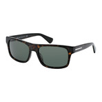 Prada // Men's Square Sunglasses // Havana + Green