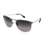 Persol // Men's PO7359S-1068M3 Polarized Sunglasses // Matte Silver + Gray