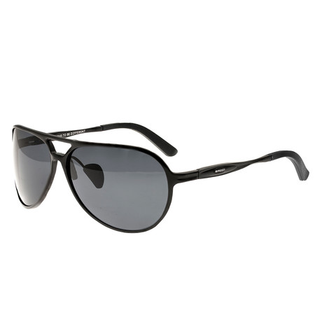 Earhart Polarized Sunglasses // Black Frame + Black Lens