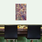 Los Angeles City Street Map II // Michael Tompsett (26"W x 40"H x 1.5"D)