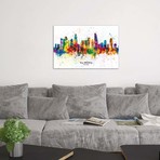 Los Angeles California Skyline Splash // Michael Tompsett (40"W x 26"H x 1.5"D)