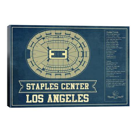 Los Angeles Staples Center // Cutler West (40"W x 26"H x 1.5"D)