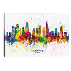 Los Angeles California Skyline Splash // Michael Tompsett (40"W x 26"H x 1.5"D)