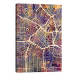 Los Angeles City Street Map II // Michael Tompsett (26"W x 40"H x 1.5"D)