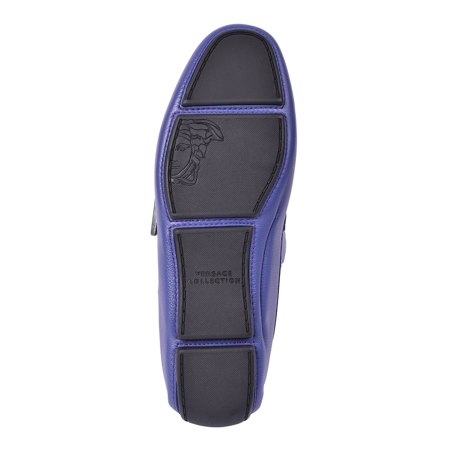 versace loafers blue