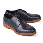 Versace Collection // Lace-Up Cap Toe Shoe // Navy (Euro: 45)
