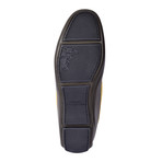 Versace Collection // Two-Tone Tassel Driver Shoe // Dark Gray + Yellow (Euro: 40)