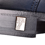Versace Collection // Double Buckle Dress Shoes // Navy (Euro: 41)