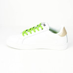 Women's Sport Sneaker // White + Gold (Euro: 37)