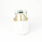 Women's Sport Sneaker // White + Gold (Euro: 37)