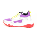 Women's Running Sneaker // White + Purple (Euro: 37)