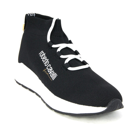 Women's Knit Sock Sport Sneaker // Black (Euro: 34)