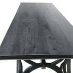 Industrial Sawhorse Dining Table or Executive Desk // Gray