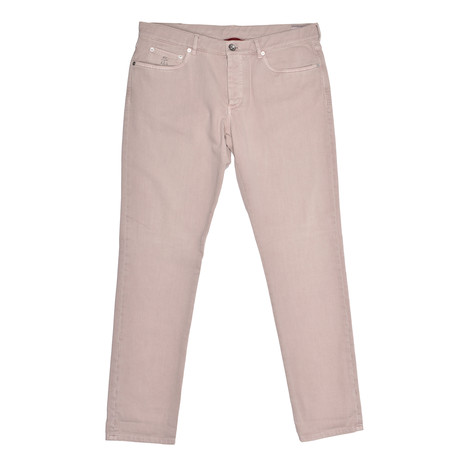 5-Pocket Denim Corduroy Pants // Beige (28WX32L)