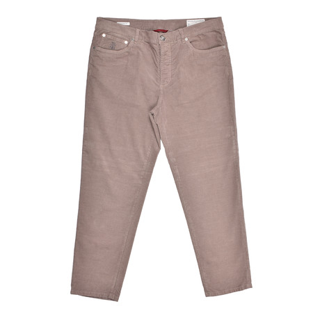 5-Pocket Jean Style Corduroy Pants // Beige (28WX32L)