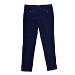 Casual Corduroy Pants // Navy Blue (28WX32L)