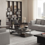 Ann Coffee Table // White Marble (Black Marble)