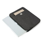 Laptop Notebook Sleeve + Travel Electronics Bag (Black)