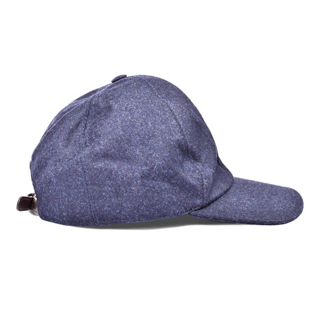 Cashmere Flat Cap // Denim (Medium)