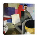 The Seated Man, Or The Architect // Roger De La Fresnaye (26"W x 26"H x 1.5"D)