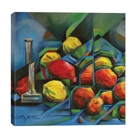 Abstract Fruits // Corné Akkers (26"W x 26"H x 1.5"D)