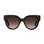 Women's Oversized Cat Eye Sunglasses // Dark Havana + Brown